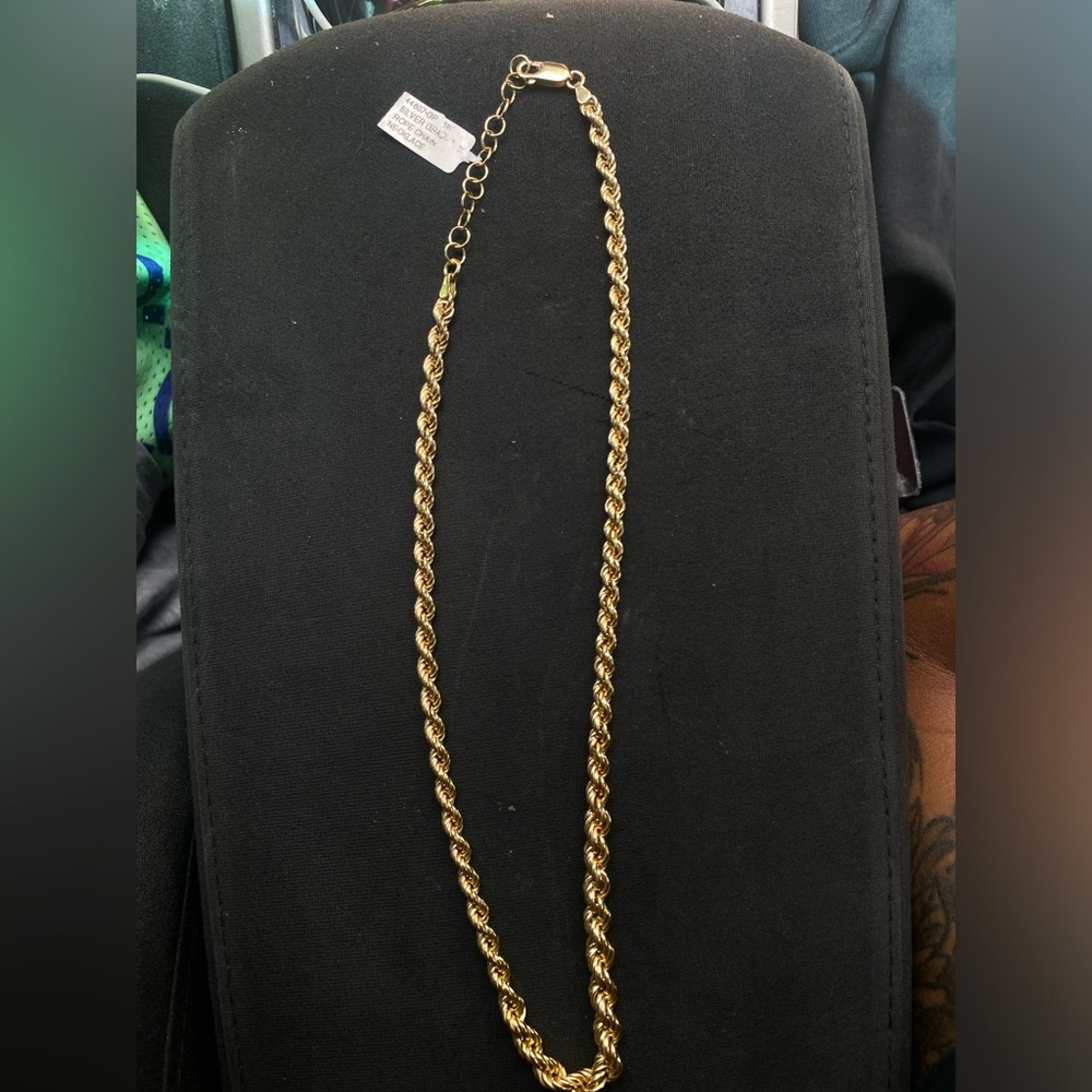 Silver Gold Rope Chain